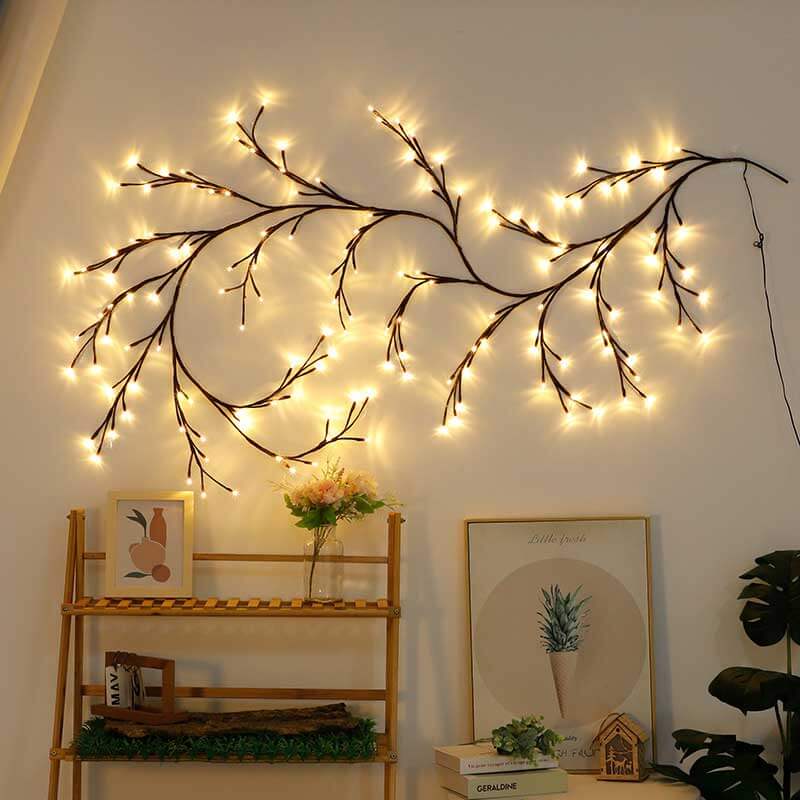 Artificial Warm White Birch Branches Lights 144Lights