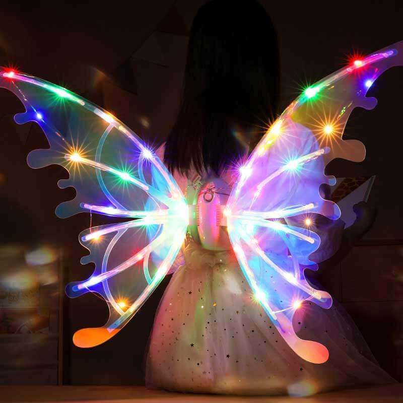 LED Enhanced Electric Flapping Dragon Wings