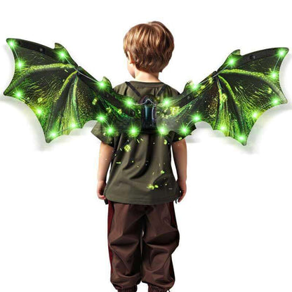 LED Enhanced Electric Flapping Dragon Wings