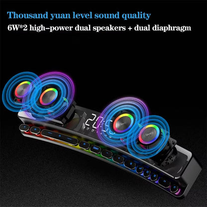 RGB lighting HiFi 3D Gaming Speaker Bluetooth 5.0