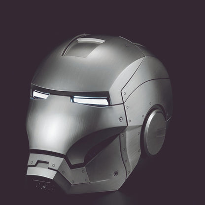 Iron Man MK2 Silver Helmet Voice Control