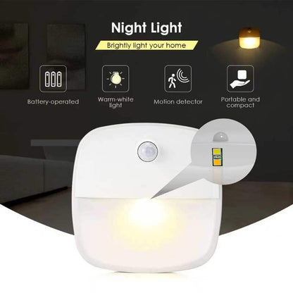 6Pack Motion Sensor Light with Cordless Battery-Powered