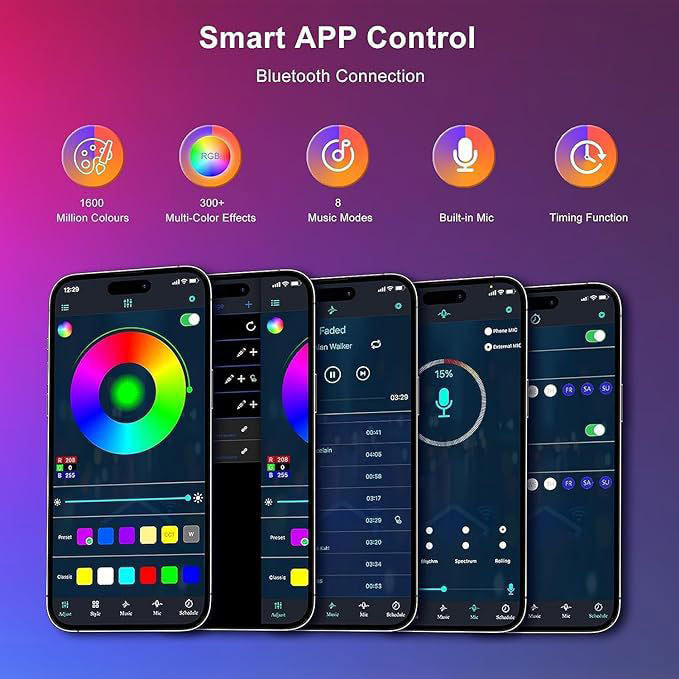 Music-Sync-Gaming-Lights-with-APP-Control