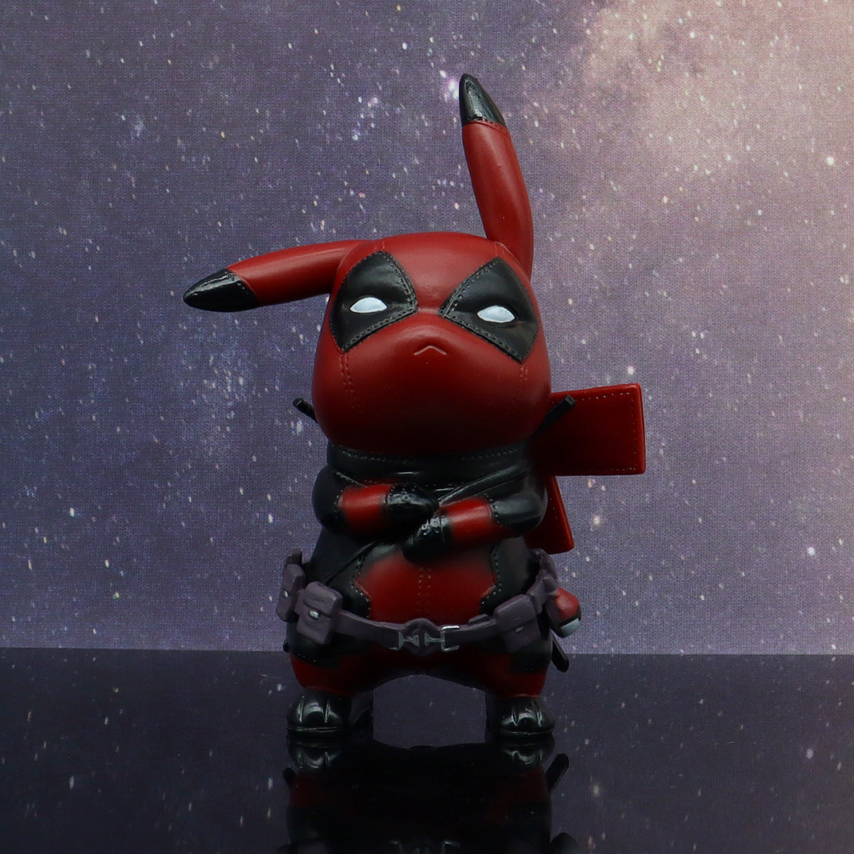 12cm Kawaii Pikachu Cos Deadpool Anime characters q version