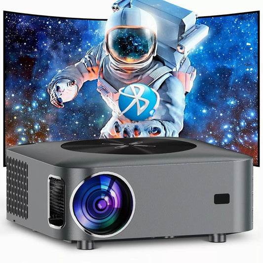 25000 Lumens Android 4K LED Projector 800ANSI WiFi6 Bluetooth Projector