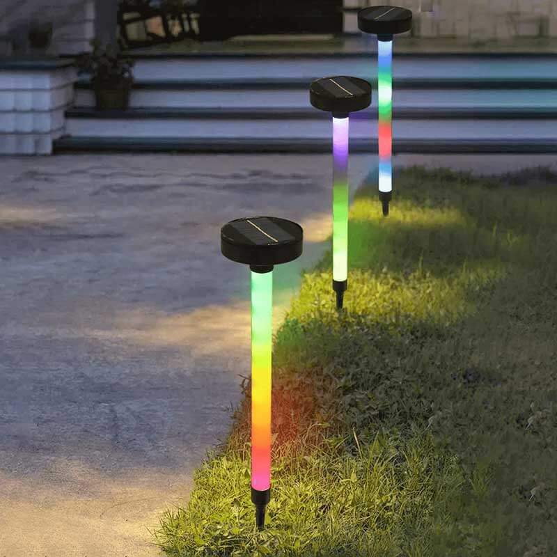 RGB Color Solar Powered Lawn Light 4Sets