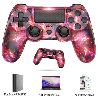 Bluetooth Gaming Controller for PS4/Slim/Pro Wireless Gamepad For Windows PC Dual Vibration Joystick For IOS/Android Control