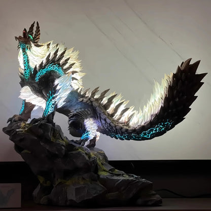 Monsterhunter Thunder Wolf Dragon Figure GK  Model Luminous Figures