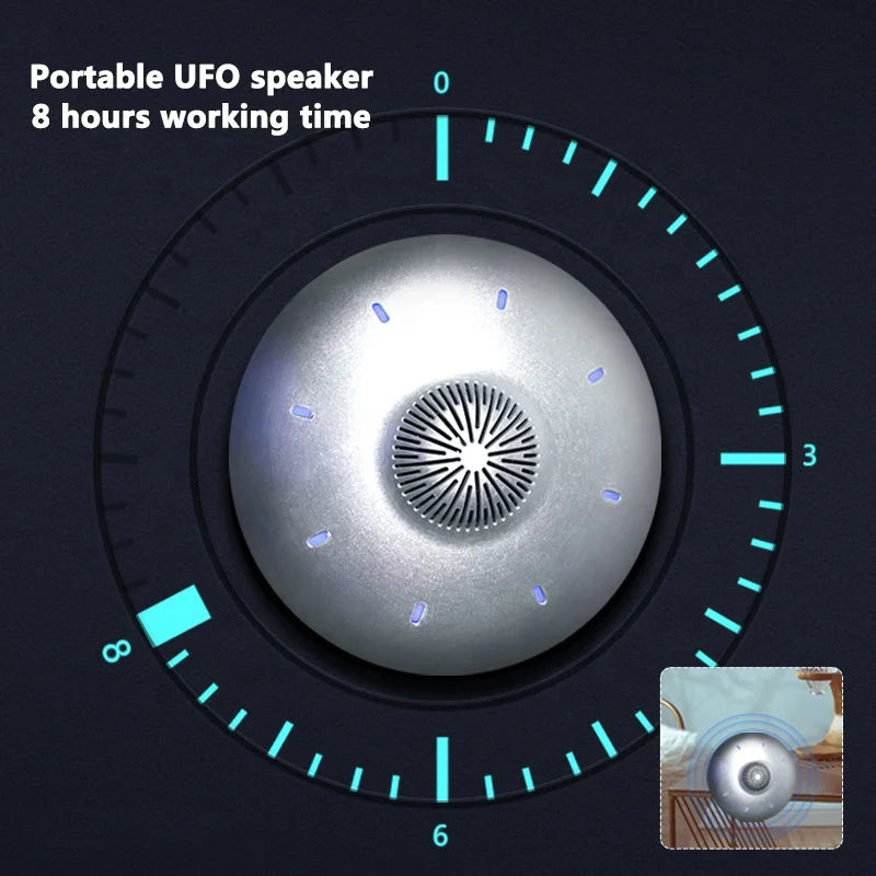 Bluetooth Maglev Floating  Speaker RGB Light Show UFO Design