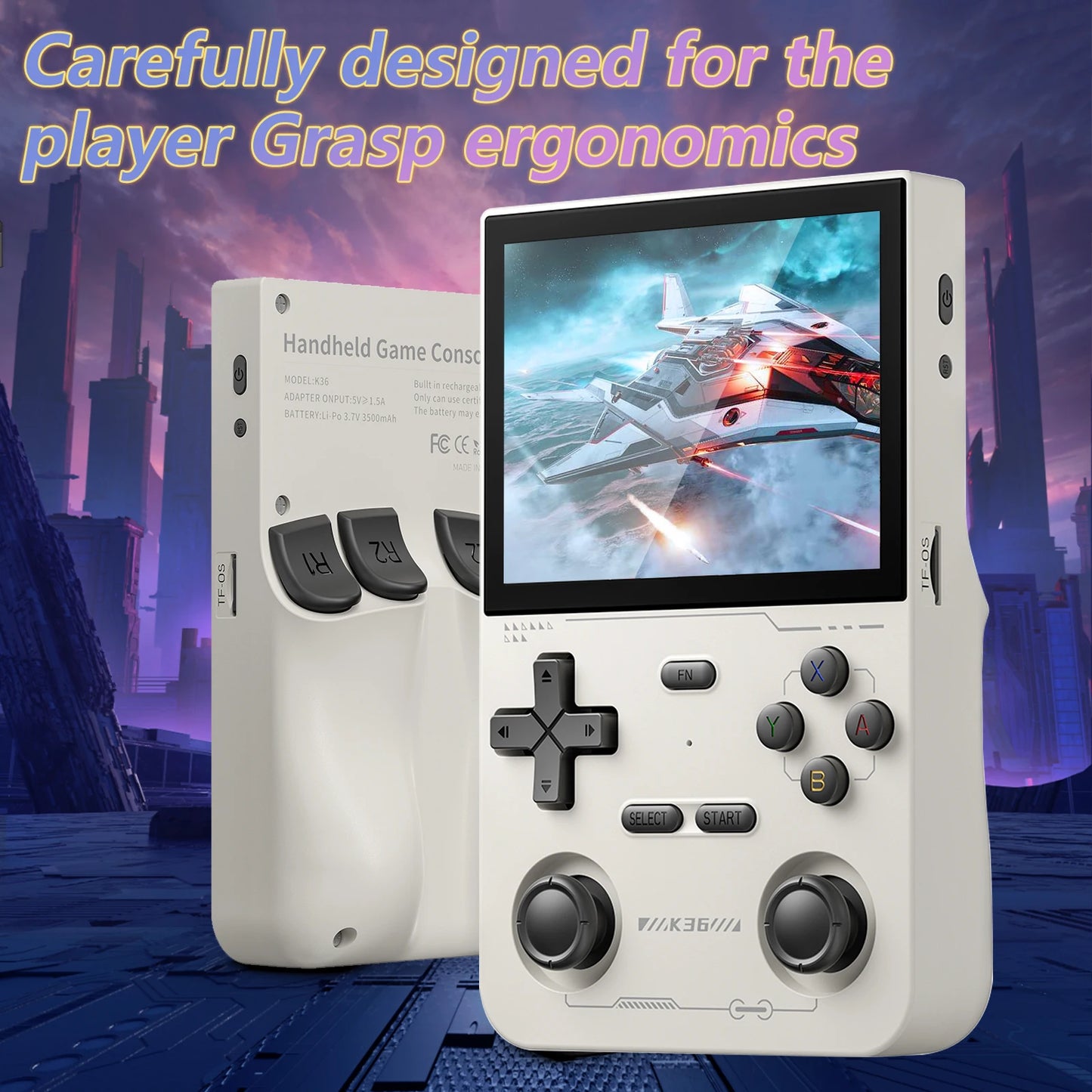 Handheld Game Console 3.5Inch IPS 640x480 Screen 64GB Memory