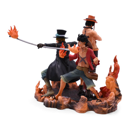 1/60 One Piece Monkey D Luffy Sabo Portgas D AceAction Figure 3PCS