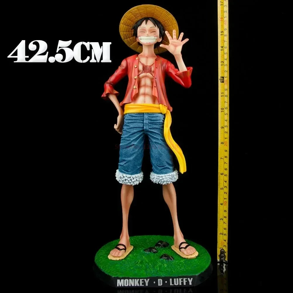 42.5cm Straw Hat Monkey D. Luffy Gk Large 1/4 Big Smiley Anime Figures