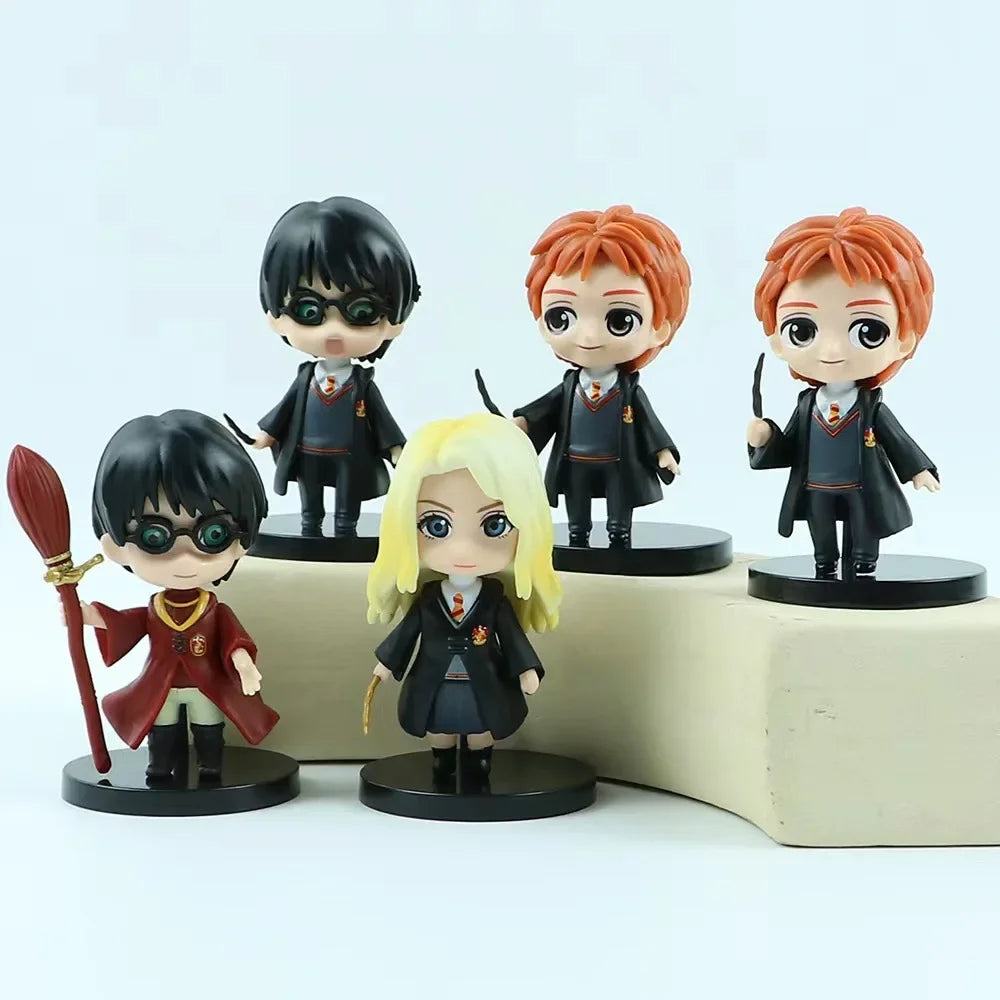 10Pcs/Set Harry Potters Figures Anime Q Version PVC Doll Toys