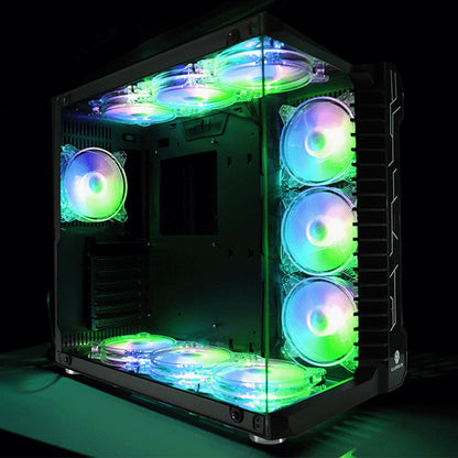 12CM LED Light Heat Dissipation Computer Fan Cooler Radiator