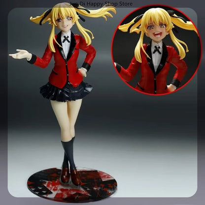 20cm Kakegurui Saotome Meari Standing Position Anime Girl Figure