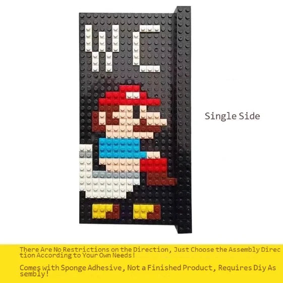 Super Mario Creative Building Block Door Number Toilet Sign