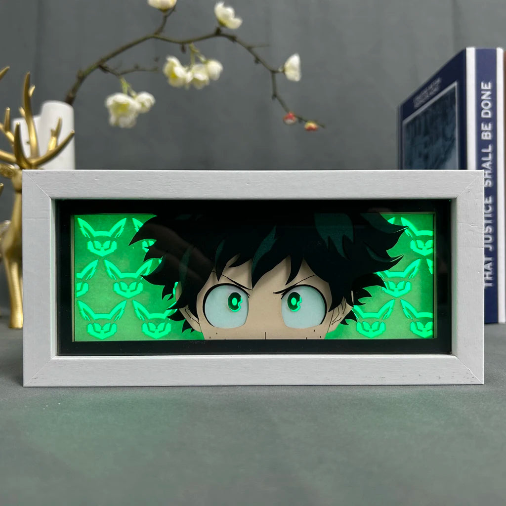 RGB Anime Decoration Lightbox My Hero Academia Izuku Lightbox Gaming Lighting