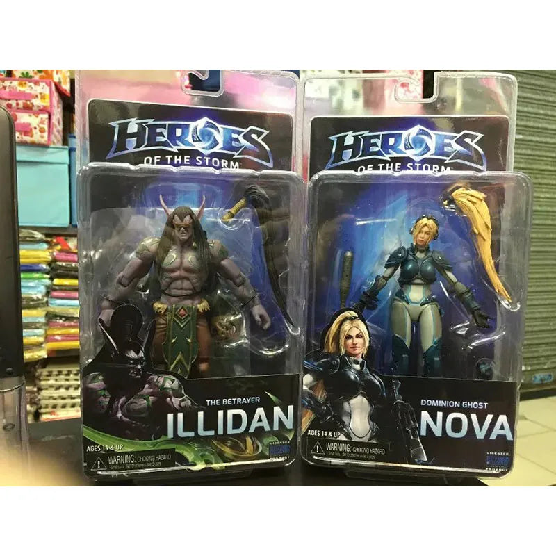 WOW Demon Hunter Illidan Heroes Of The Storm Sylvanas Nova Tyrael Arthas Illidan PVC Action Figure