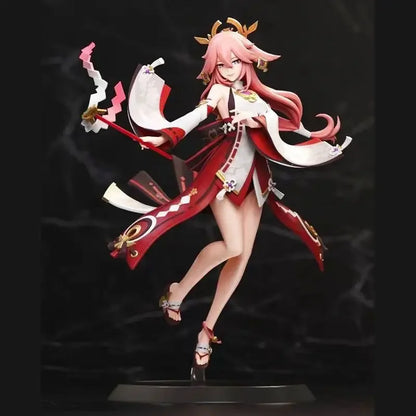 Genshin Impact Yae Miko Action Figure Beautiful Girl Collectible