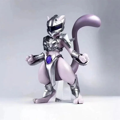 11cm Pokemon Figure Mewtwo Anime Figure Steel Mewtwo cool Figurines