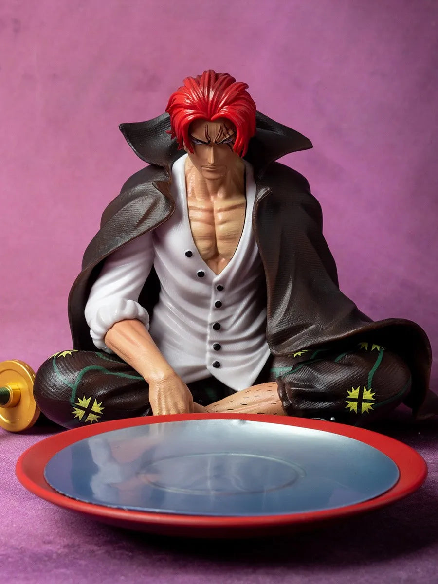 17cm Shanks Anime Figure Red Yonko Red Hair Shanks Action