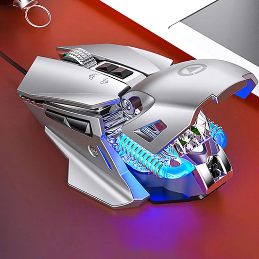 Wired Macro Programming Gaming Mouse Water-cooled light