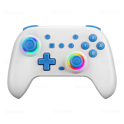 RGB Gaming Controller for Nintendo Switch/ OLED/ Lite/ Steam/ Android Gamepad