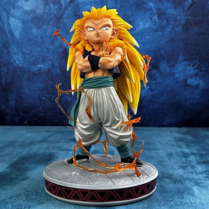 Dragon Ball Z Gotenks Ssj3 Figure Super Saiyan 3 Gotenks Action Figures 25cm