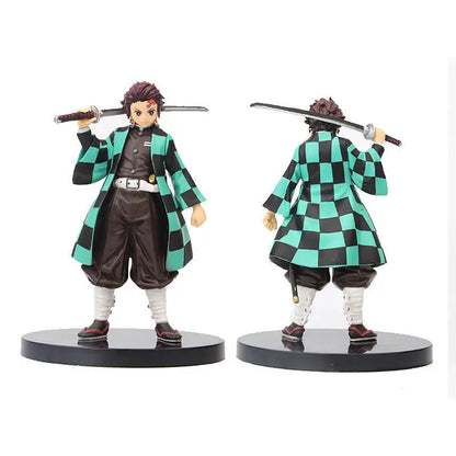 6pcs/set Anime Demon Slayer Kimetsu no Yaiba figure Kamado Tanjirou Action