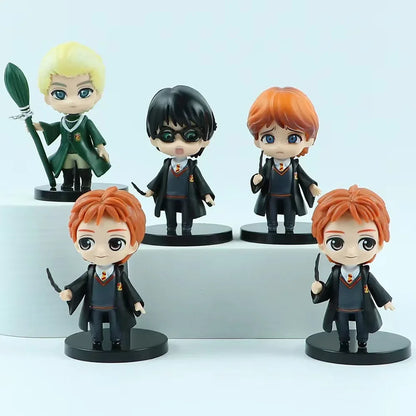 10Pcs/Set Harry Potters Figures Anime Q Version PVC Doll Toys