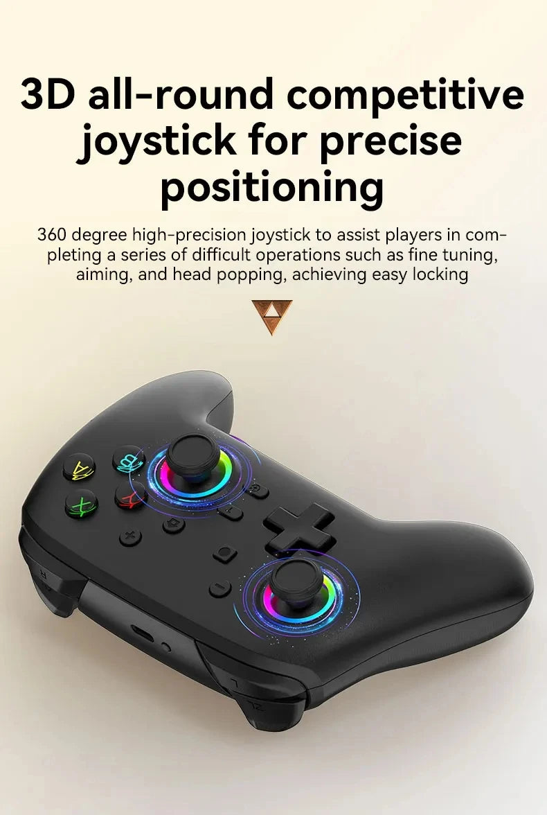 Wireless Gaming Controller For Nintendo Switch OLED/Lite Joyestick For PC/Steam Deck With 6 Axis