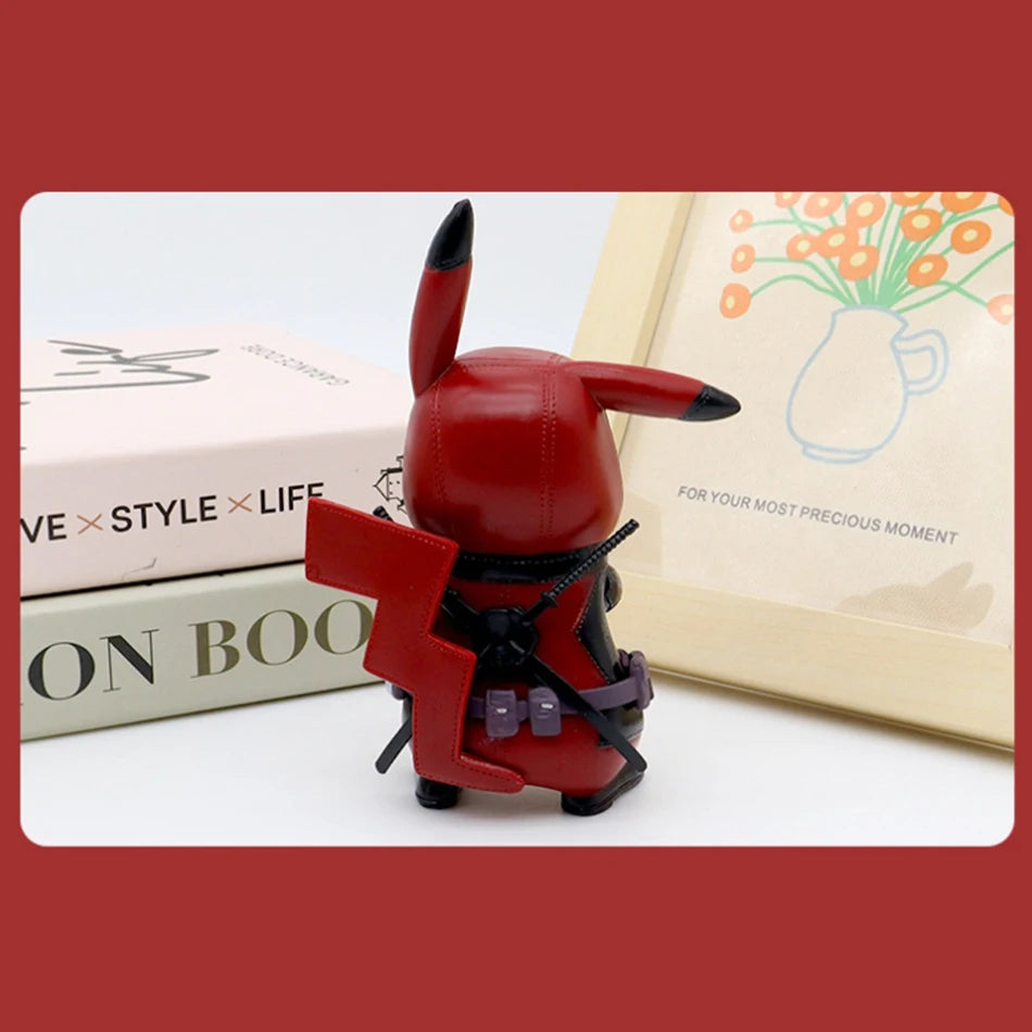 12cm Kawaii Pikachu Cos Deadpool Anime characters q version