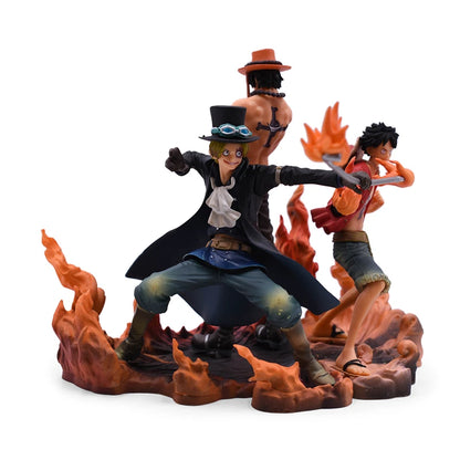 1/60 One Piece Monkey D Luffy Sabo Portgas D AceAction Figure 3PCS