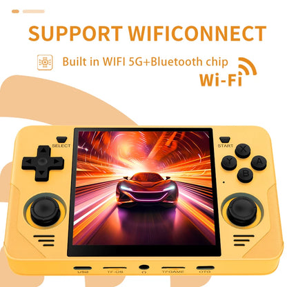 Handheld Game Console 720*720 4 Inch Ips Screen Built-in WIFI RK3566 Open-Source Retro