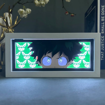 RGB Anime Decoration Lightbox My Hero Academia Izuku Lightbox Gaming Lighting