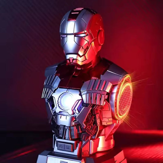 Iron Man MK5 LED Bluetooth Speaker Chest Statue Toys