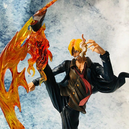 34cm One Piece Wifi Sanji 34cm PVC GK Statue Action Figures