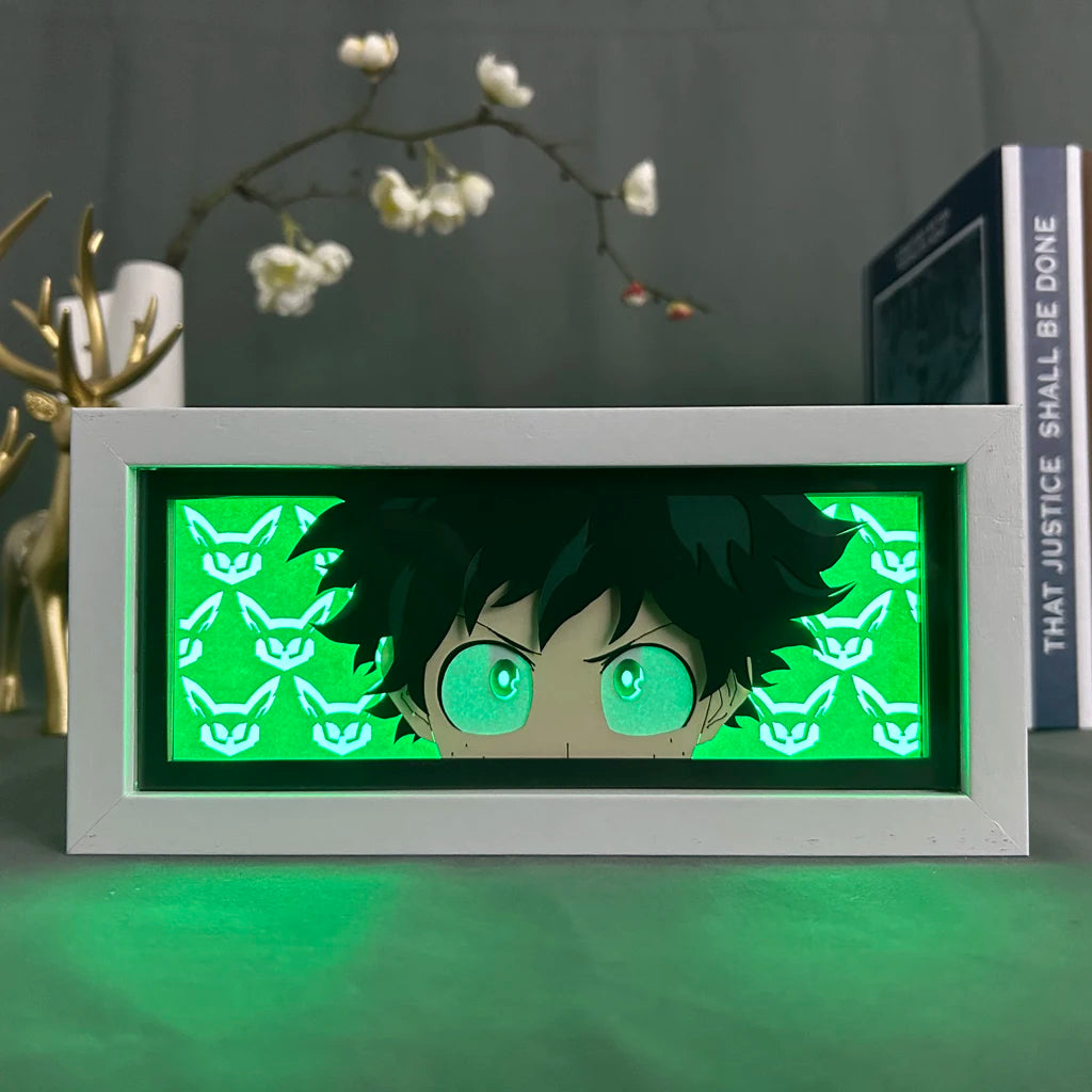 RGB Anime Decoration Lightbox My Hero Academia Izuku Lightbox Gaming Lighting