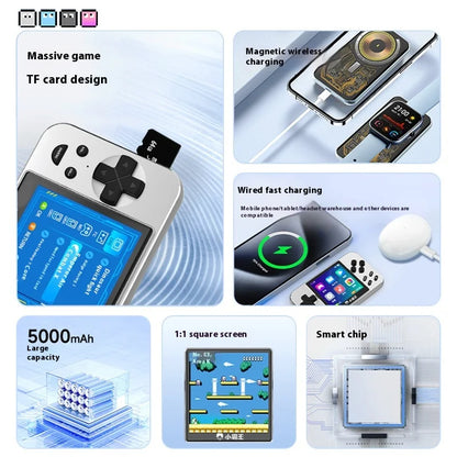 Handheld Game Console Retro Gamepad Charging Bunk Wireless Charging