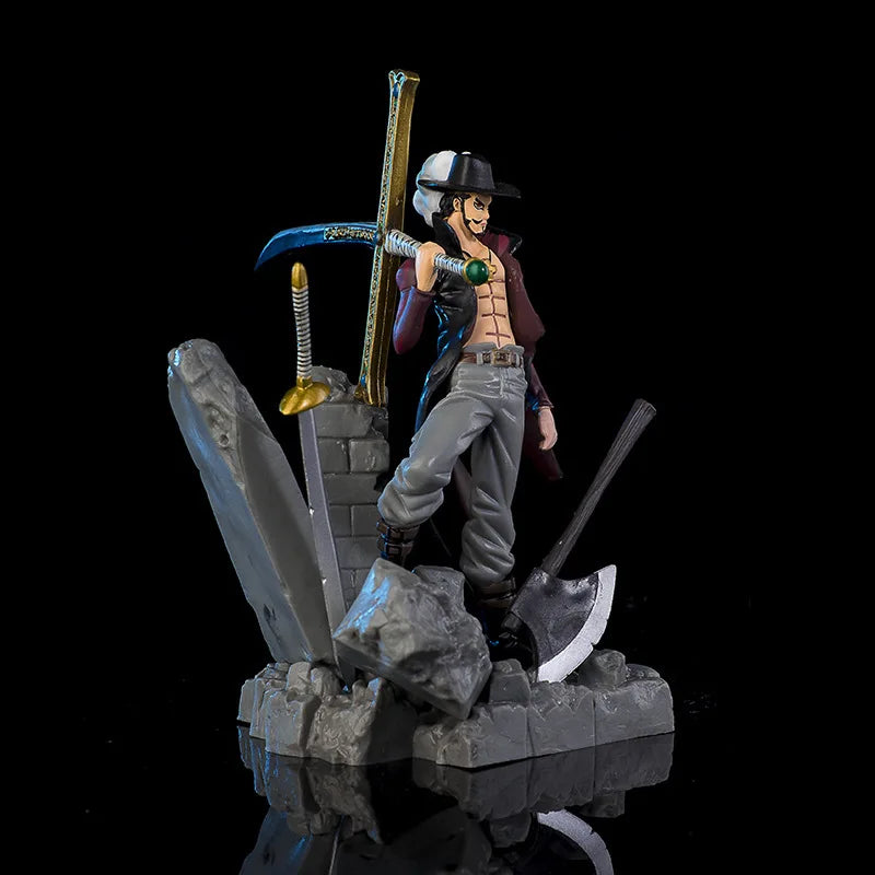 Hot 15cm One Piece Figures Eagle Eye Dracule Mihawk Anime Figure