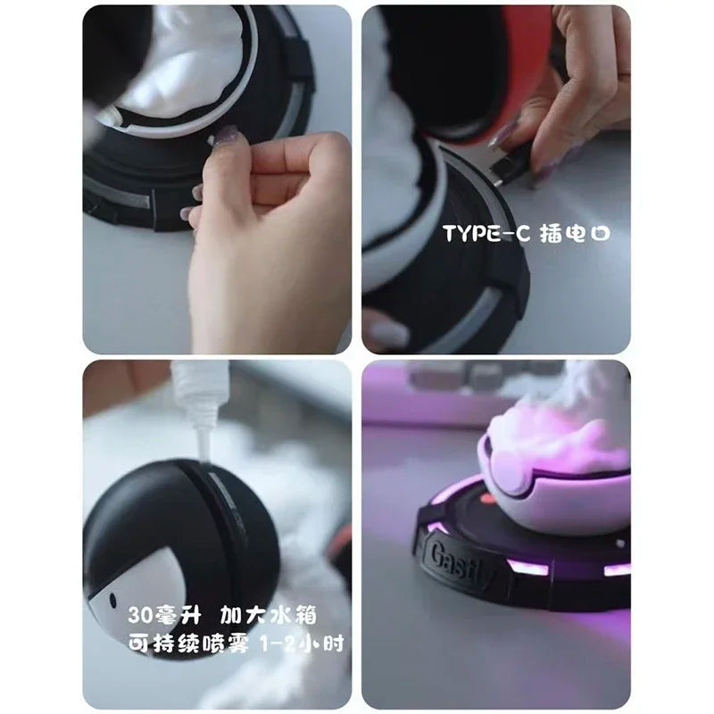 Smoking Night Light For Gengar Cute Anime