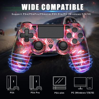 Bluetooth Gaming Controller for PS4/Slim/Pro Wireless Gamepad For Windows PC Dual Vibration Joystick For IOS/Android Control