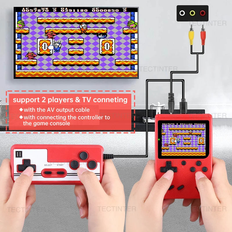 Video Game Console 8-Bit Handheld Game Player Built-in 500 games