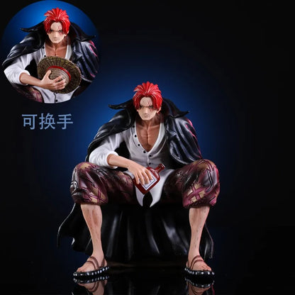 17cm Shanks Anime Figure Red Yonko Red Hair Shanks Action