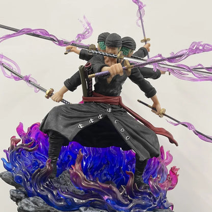 40cm Anime Zoro Figure Wano Onigashima 9 Swords Style