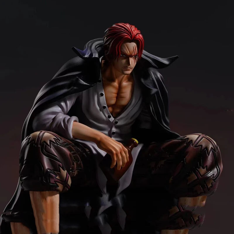 17cm Shanks Anime Figure Red Yonko Red Hair Shanks Action