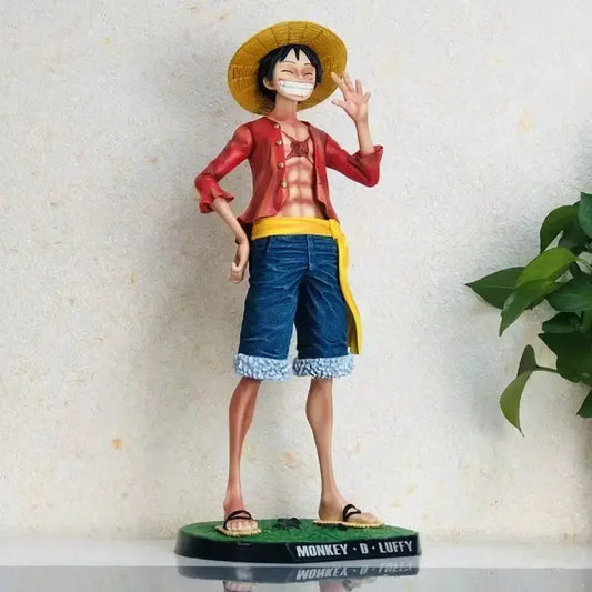 42.5cm Straw Hat Monkey D. Luffy Gk Large 1/4 Big Smiley Anime Figures