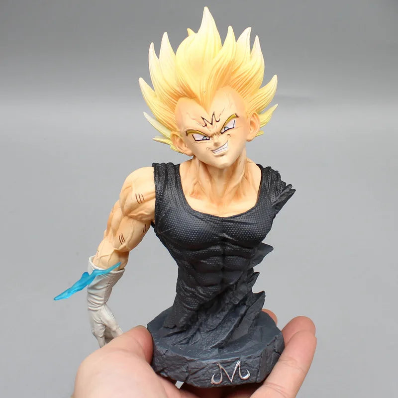 16.5cm Dragon Ball Demonize Vegeta Bust Anime Action Figures