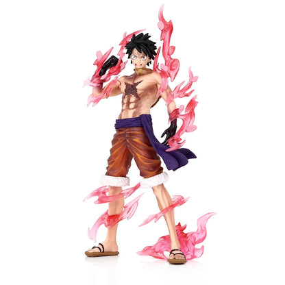 One Piece Luffy Anime Figure Toys Monkey D Luffy Flowing Cherry