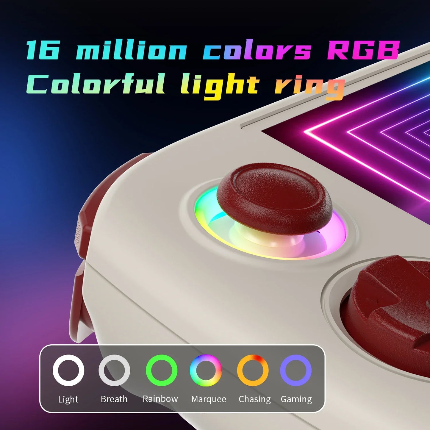 RGB Lighting Handheld Game Console 3.95'' IPS Touch Screen